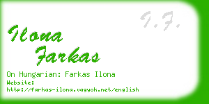 ilona farkas business card